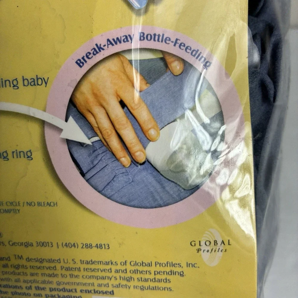 Breast Feeding Cover-up‎ Pad Blue Break Away, 3-in-1 Baby Feeding Veil